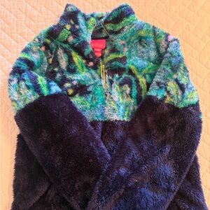 Lilly Pulitzer Blue and Green Kids Hoodie